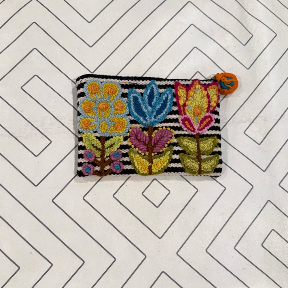 Jenny Krauss Small Flower Zip Pouch